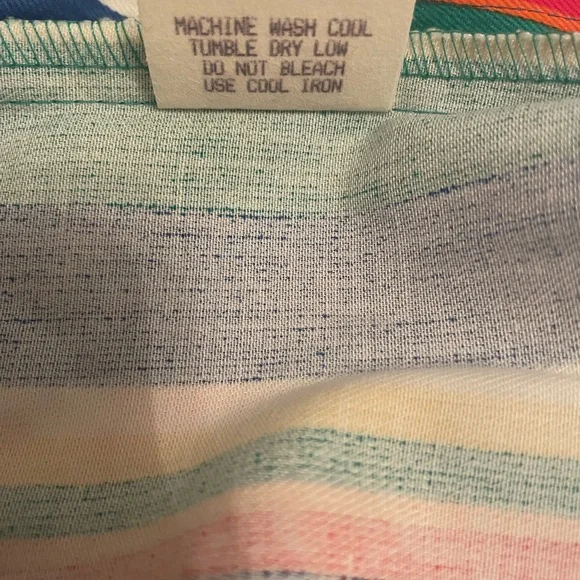 NWT Vintage Hang Ten Wrap Around Skirt  100% Cotton Made in the USA Size L - Picture 12 of 14